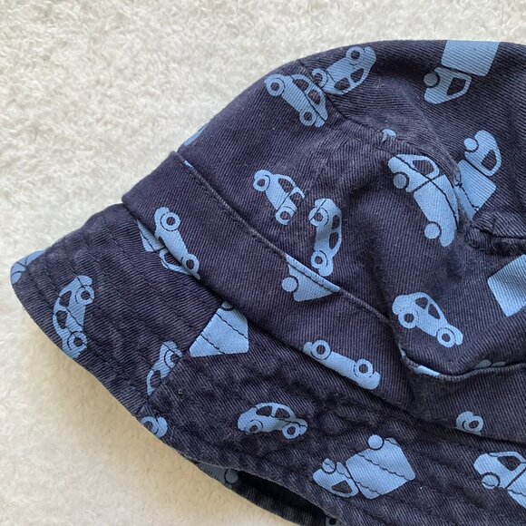 Joe Fresh Baby Sunhat 0-12M | Navy Vehicle Print EUC - Picture 3 of 8